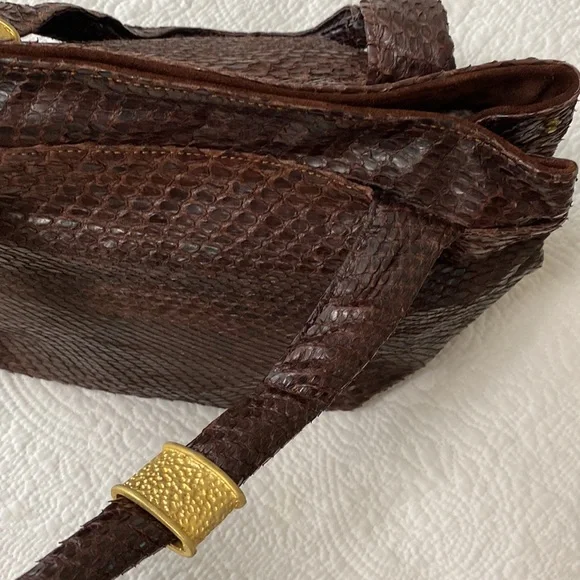 Python Snakeskin Shoulder Bag - Picture 5 of 17